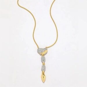 ALEXIS BITTAR Solanales Crystal
Pebble Drop Y-Necklace